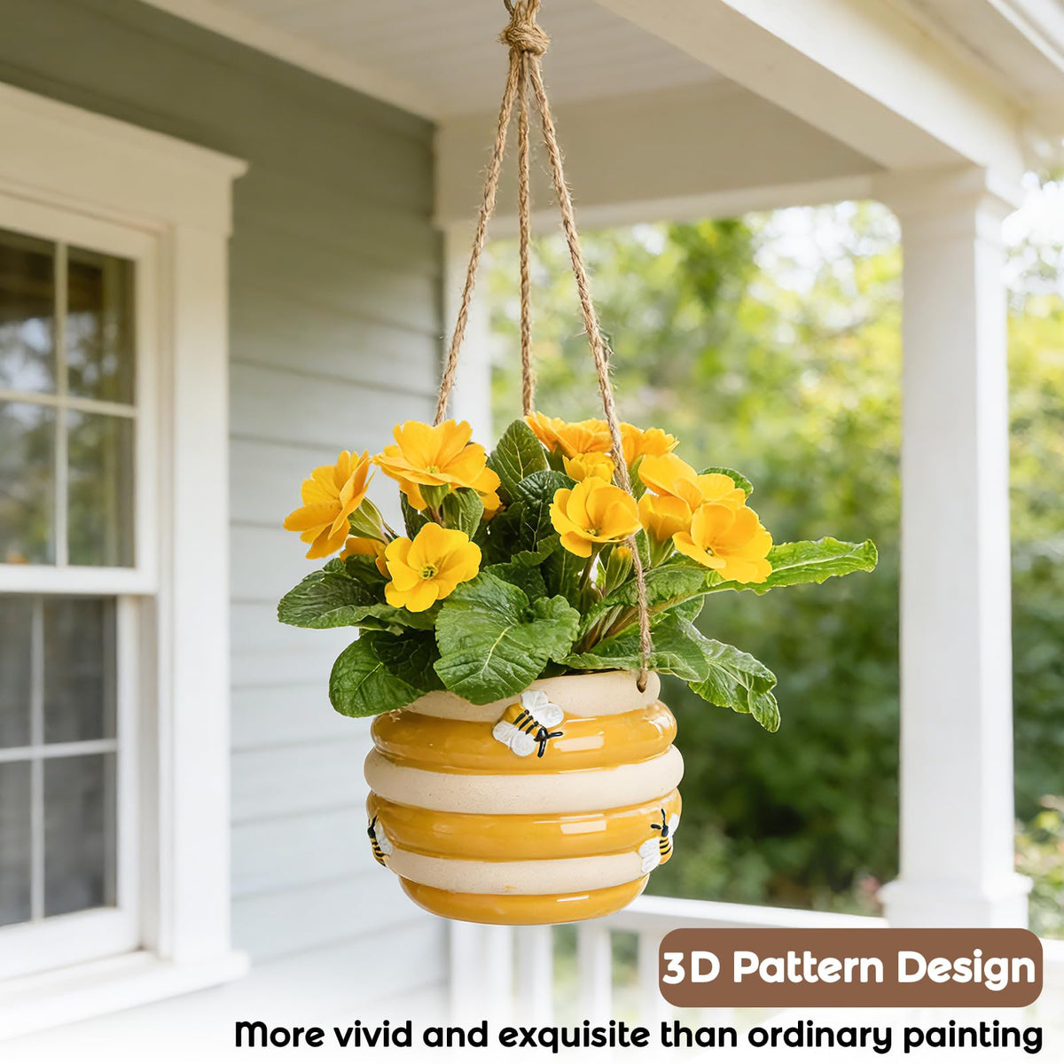 Chonsun yellow glaze planter brightens outdoor spaces