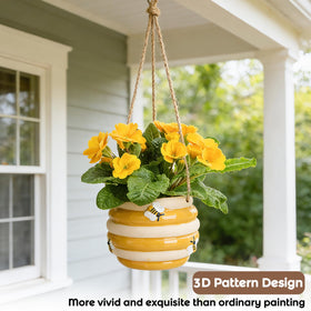 Chonsun yellow glaze planter brightens outdoor spaces