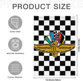 Choregon Indy flag on flagpole, easy setup for porch or entryway display.