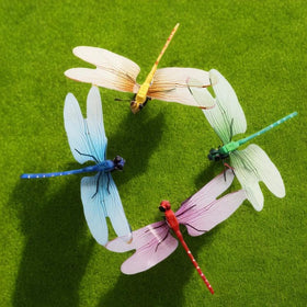 CHOUYUHE dragonfly garden stakes assembly in garden shows DIY charm