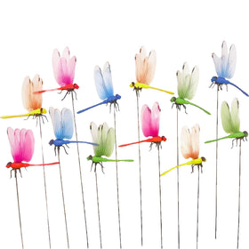 CHOUYUHE dragonfly garden stakes blue wings brighten your garden