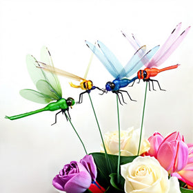 CHOUYUHE dragonfly garden stakes green wings provide lush outdoor decor