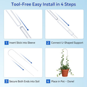 CHOUYUHE lightweight stake of 103g maintains structure without bending delicate stems