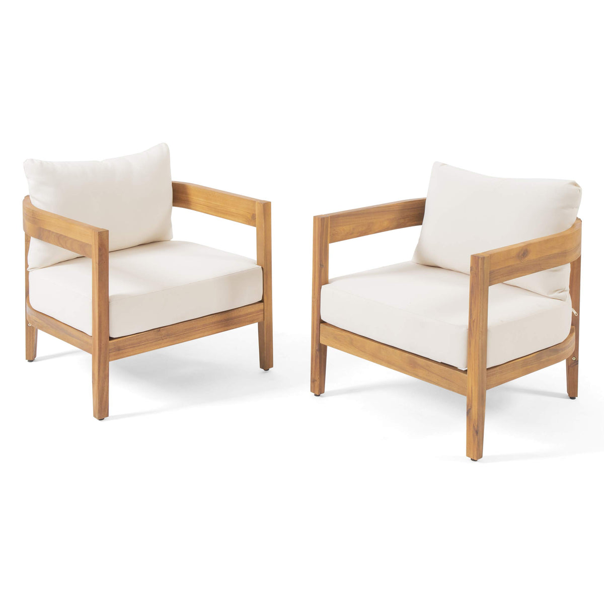 Christopher Knight Home Alfy outdoor club chair with teak finish for durable patio seating