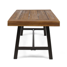 Christopher Knight Home Carlisle H-stretcher base provides stable support on outdoor spaces.