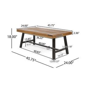 Christopher Knight Home Carlisle powder-coated metal frame adds a modern industrial vibe to the patio.
