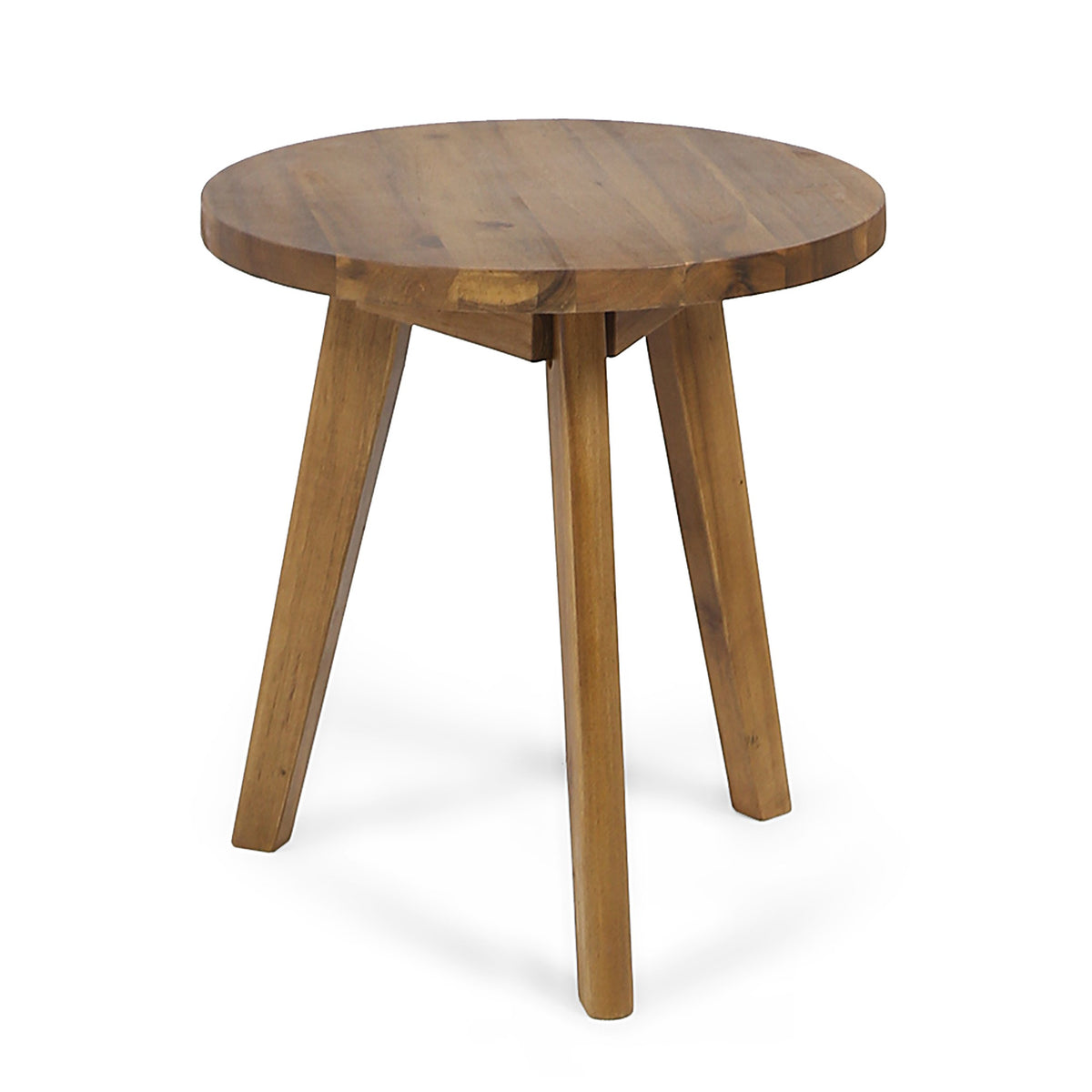 Christopher Knight Home Gino side table round top for outdoor spaces, ideal for drinks