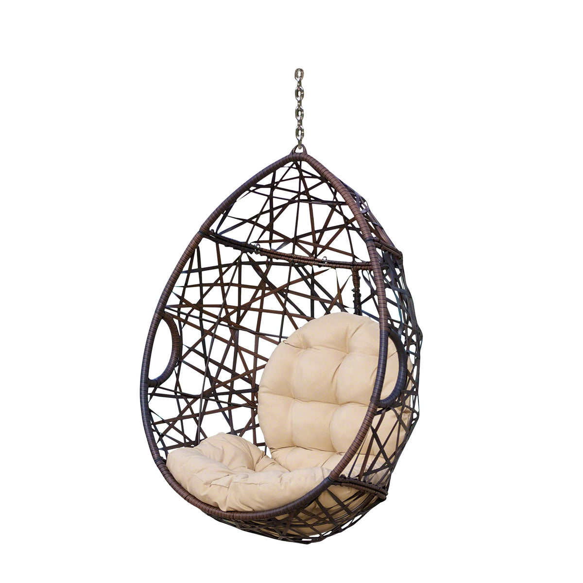 Christopher Knight Home Isaiah multi-brown finish blends with patio decor.