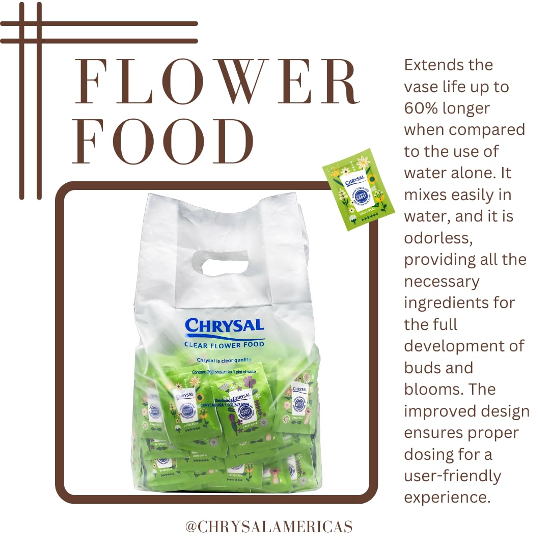 Chrysal flower arrangement in a vase with refreshed blooms after treatment.