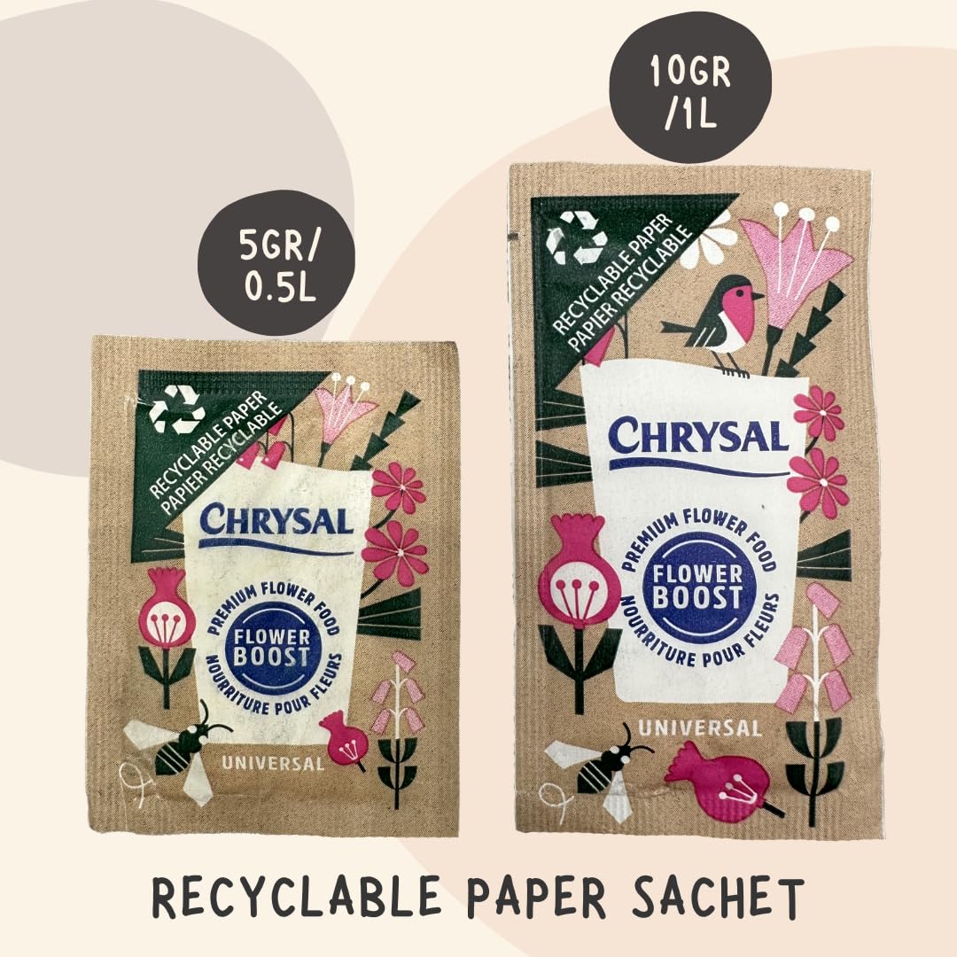Chrysal Flower Boost prevents bent-neck in bouquets