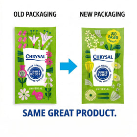 Chrysal Flower Boost precise dosing per packet explained.