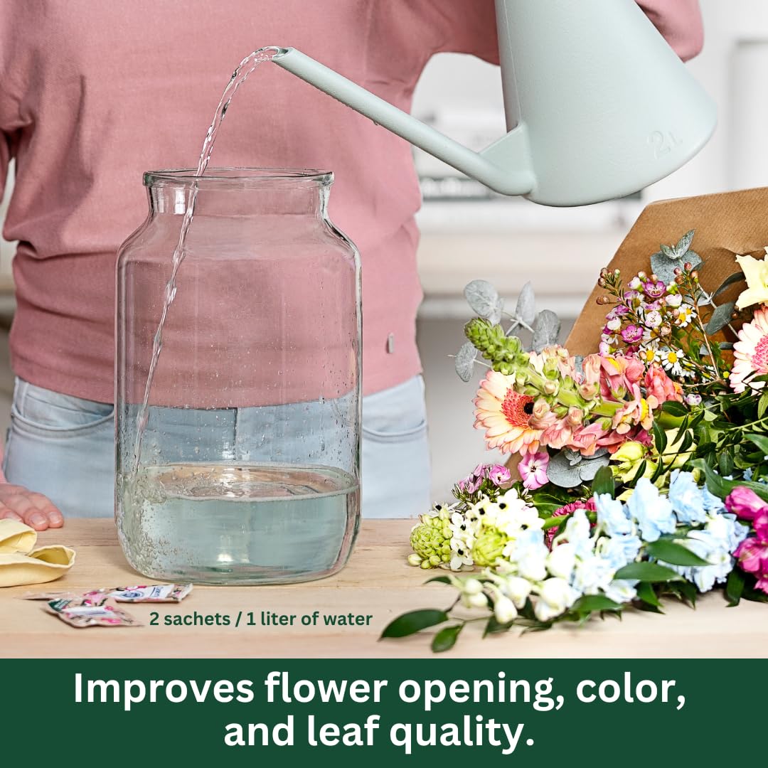 Chrysal Flower Boost recyclable pulp packaging close-up