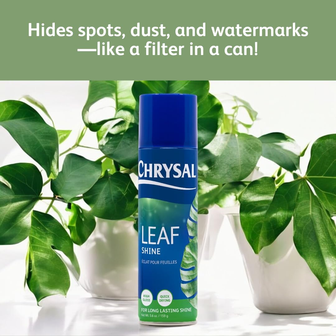 LeafShine removing dust and water spots from leaf surfaces