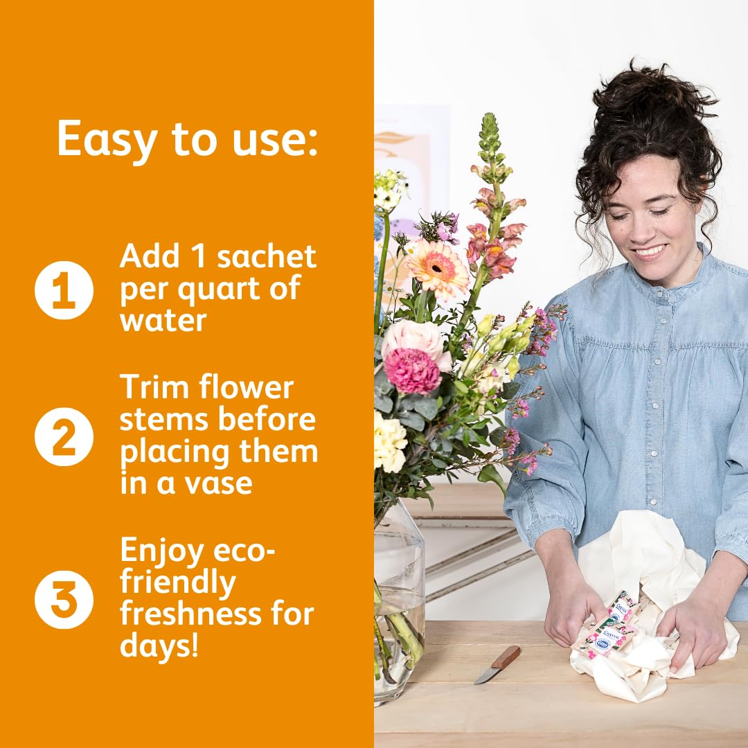 Chrysal nourishing nutrients for cut flowers supports healthy development