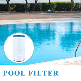 Chryseos pool filter branding label closeup aids model verification
