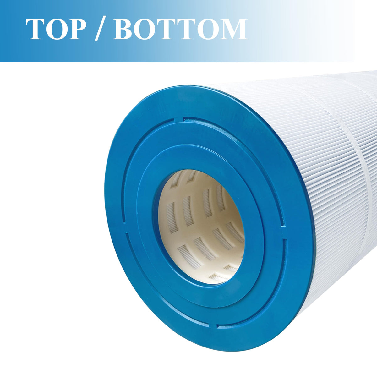 Chryseos pool filter 120 sq ft filtration area for efficient cleaning.