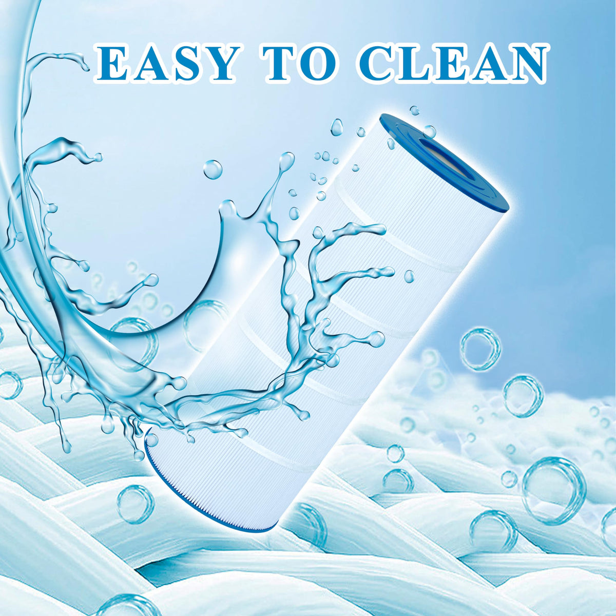 Chryseos pool filter easy maintenance and long service life.
