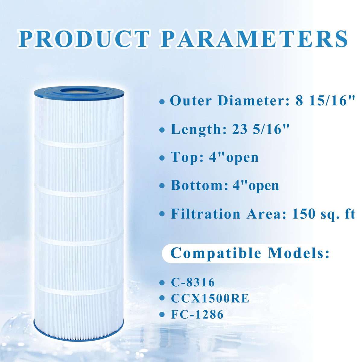 Chryseos X-Stream 150 filter improves water clarity and efficiency