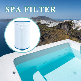 Chryseos spa filter with easy-install design simplifies replacements.