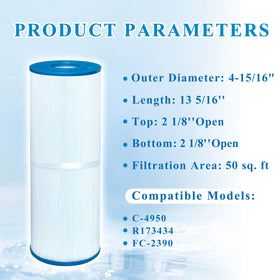 Chryseos spa filter Guardian 413-212-02 fitment for compatibility and low maintenance