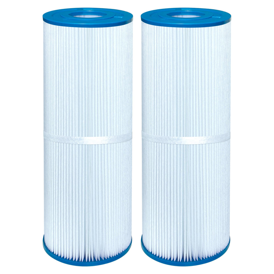Chryseos spa filter close-up showing PRB25-IN compatibility for easy replacement