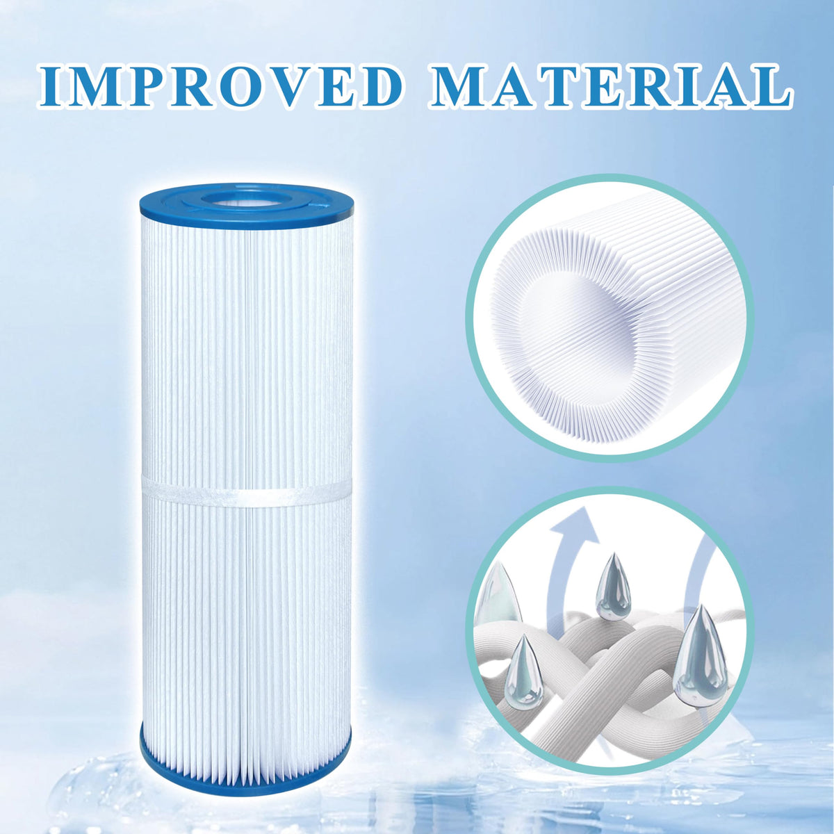 Chryseos spa filter label displays R173429 for reliable replacement