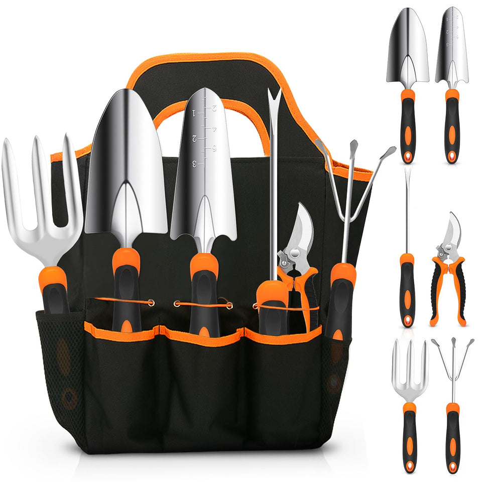 CHRYZTAL Gardening Tool Set – large trowel for deep digging and durability