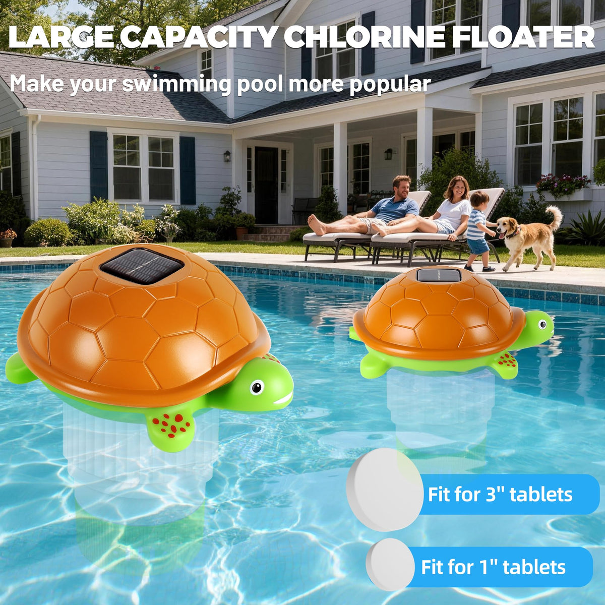 Chsuiwe disk-holding floater securely contains four 3-inch disks.