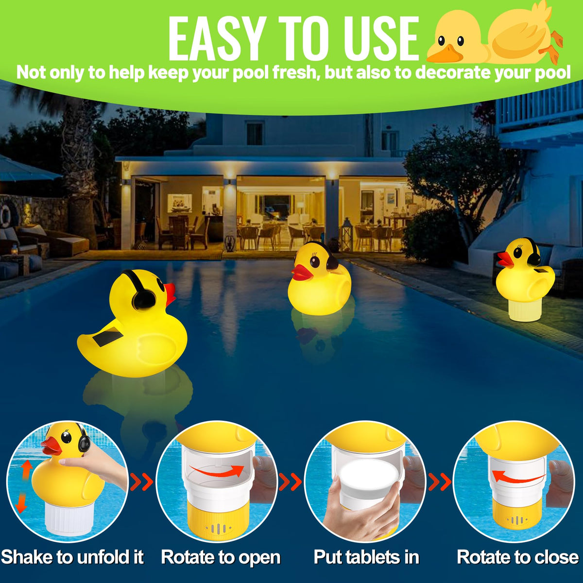 Chsuiwe easy-use design loads chlorine disks without disassembly