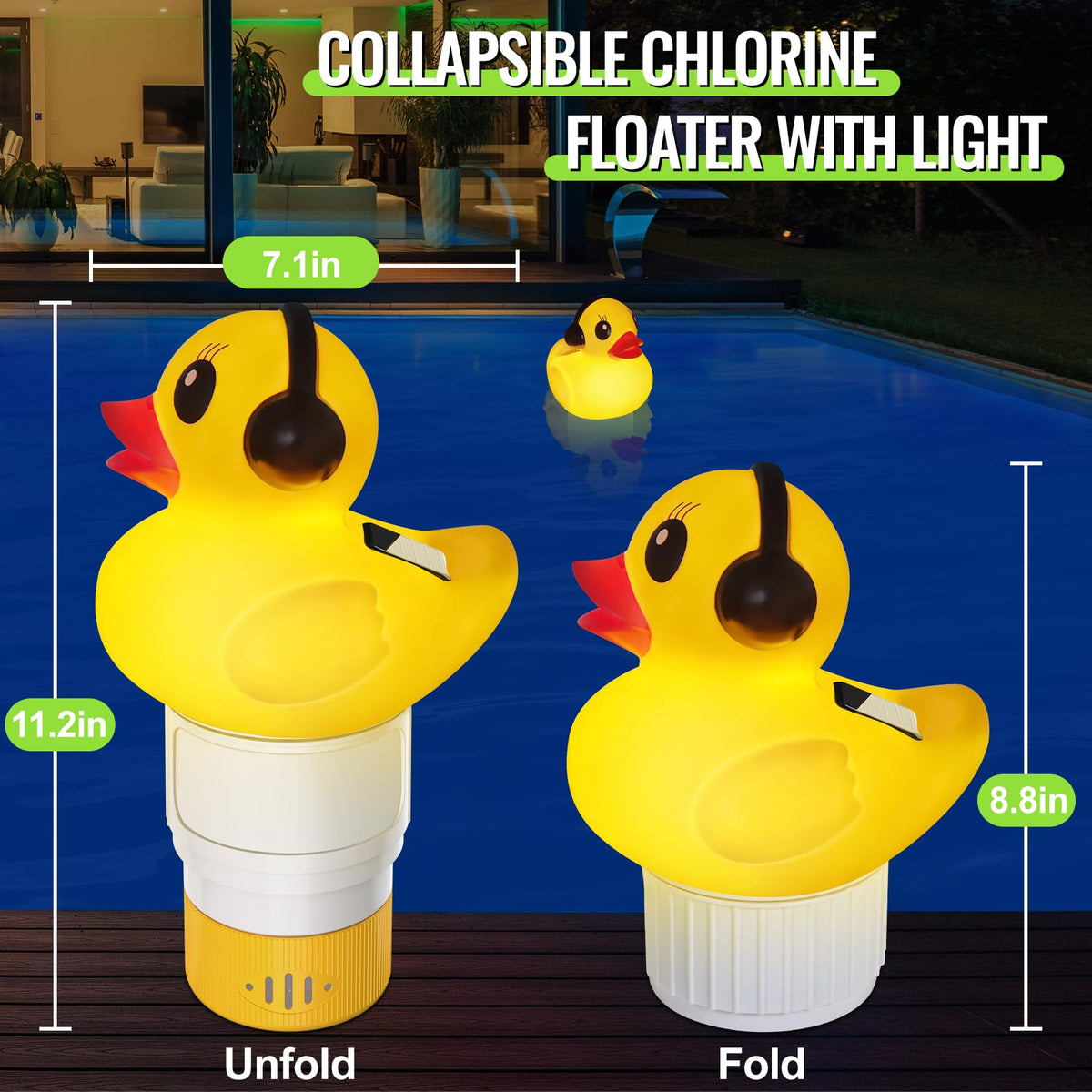 Chsuiwe foldable duck doubles as decorative storage when not in use