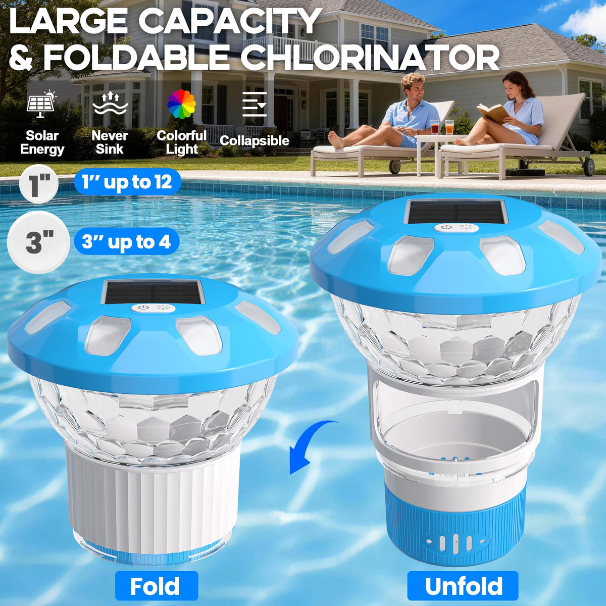 Chsuiwe versatile floater suitable for pools hot tubs and ponds