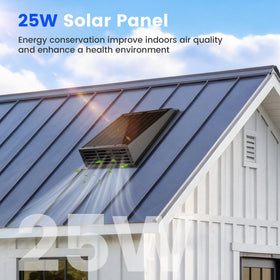 Chtoocy 430CFM solar-exhaust-fan cools coop or shed efficiently.