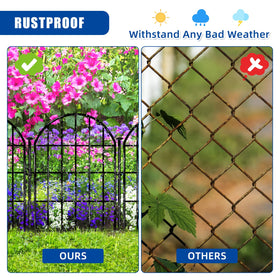 CHTSJQW ten-panel fence set enables flexible garden layouts.