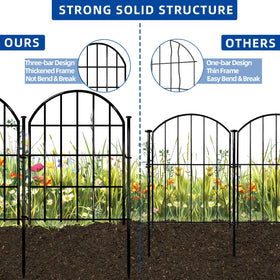 CHTSJQW rustproof metal fence resists weather for long-lasting edging.