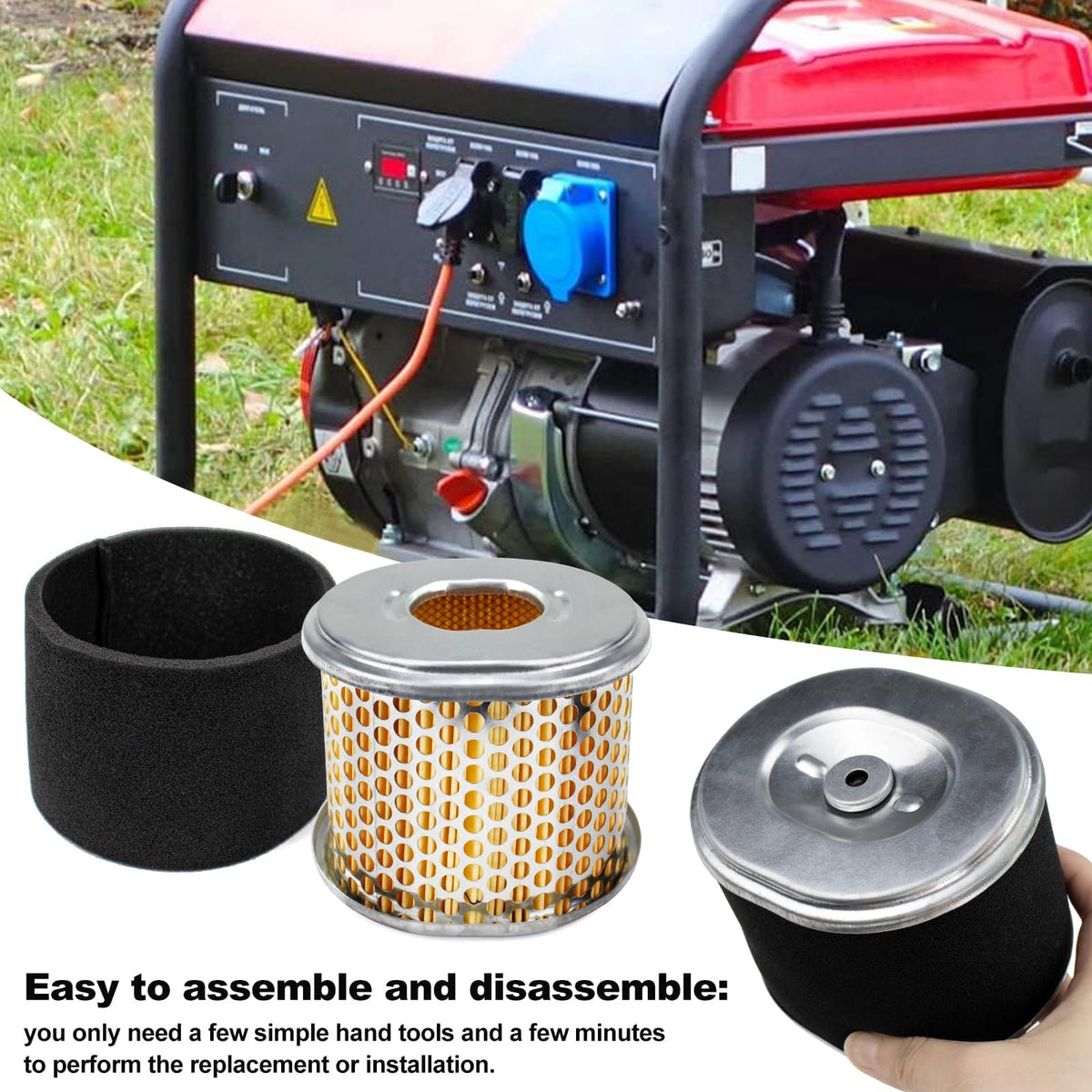 Package includes 1 Chuancheng air filter for Honda engines