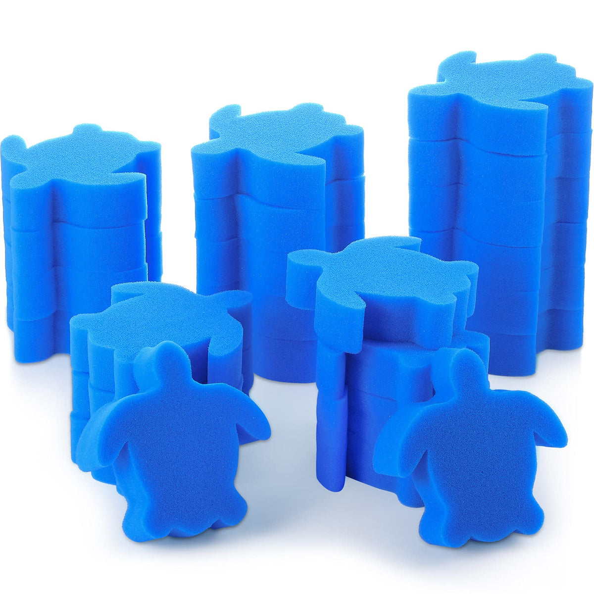 Chuangdi turtle oil-absorbing sponge in blue for pool and spa oil scum control