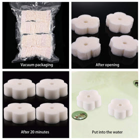 Vacuum-sealed packaging keeps sponge flexible
