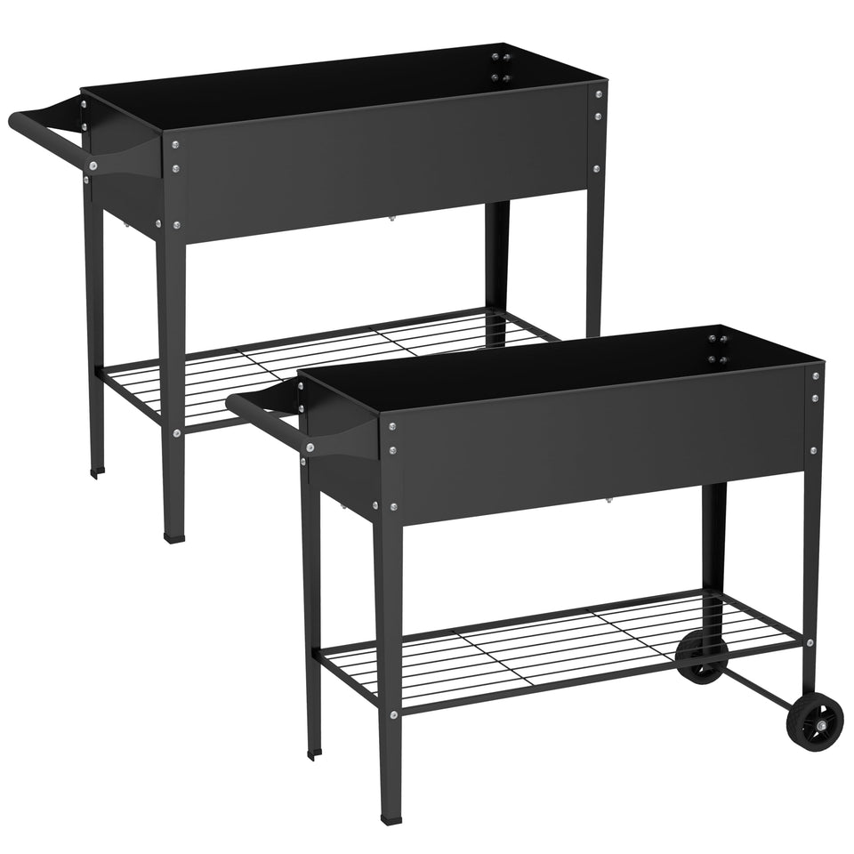 Chuangshuo Guard Elevate 32in bed front view shows sturdy, rust-resistant construction.