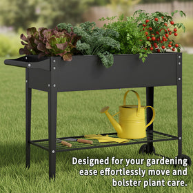 Chuangshuo Guard Elevate 37in shelf shown for tools and fertilizers.