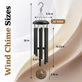 Chufa weather-resistant finish keeps the chime looking great in sun and rain.