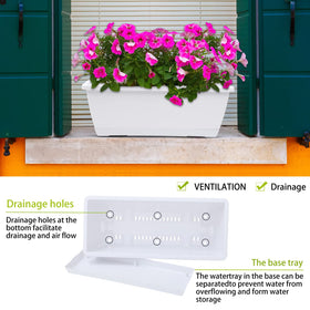 CHUKEMAOYI window box planter for indoor-outdoor use across spaces.
