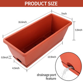 CHUKEMAOYI planter with water inlet design for easy direct watering.