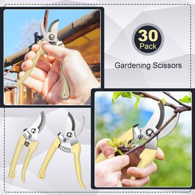 Chumia 30-garden flower shears in use cutting a branch