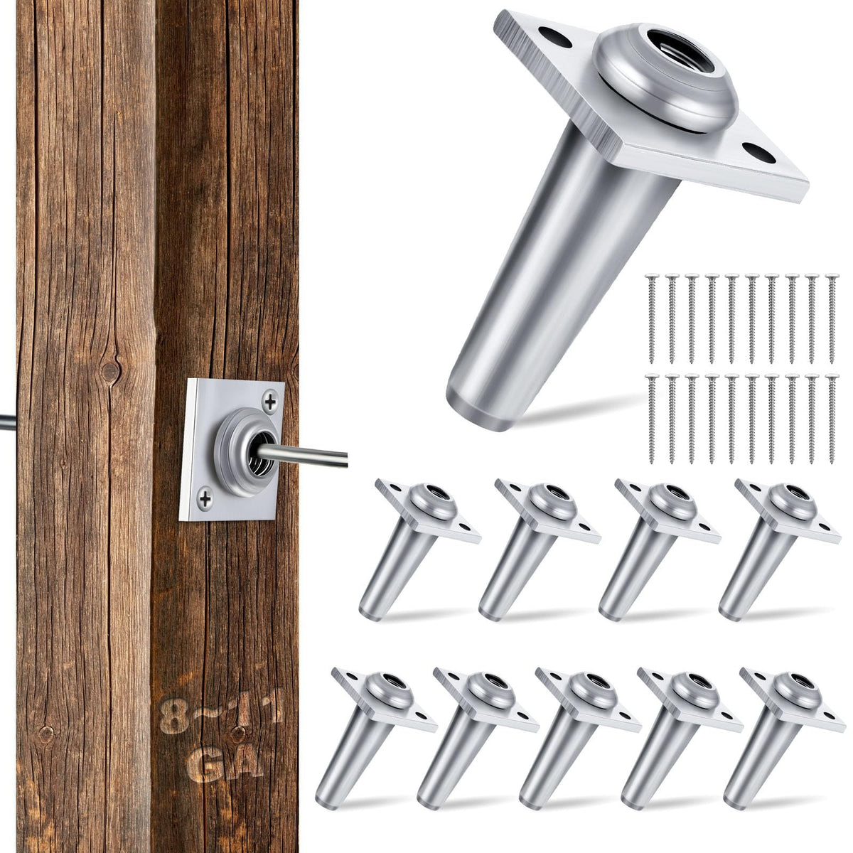 Chumia anchor wire vise for 8-11 gauge wire keeps trellises secure.