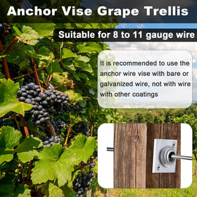 Chumia anchor wire vise demonstrating slip-free wire grip.