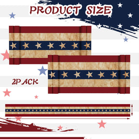 Chumia USA flag banner in retro colors for outdoor celebrations.