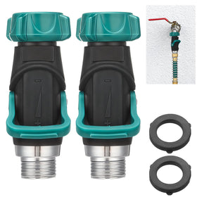 Chunful two-pack 1-way shut-off valves with lever for easy garden water control.