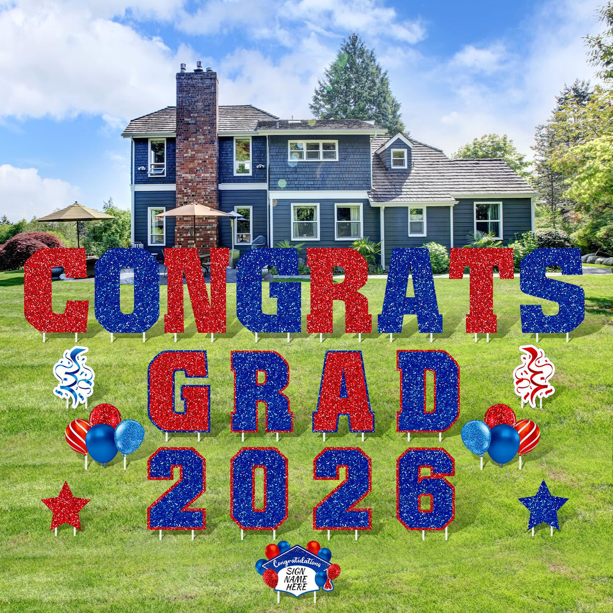 Chunful weather-resistant yard signs endure outdoor use.