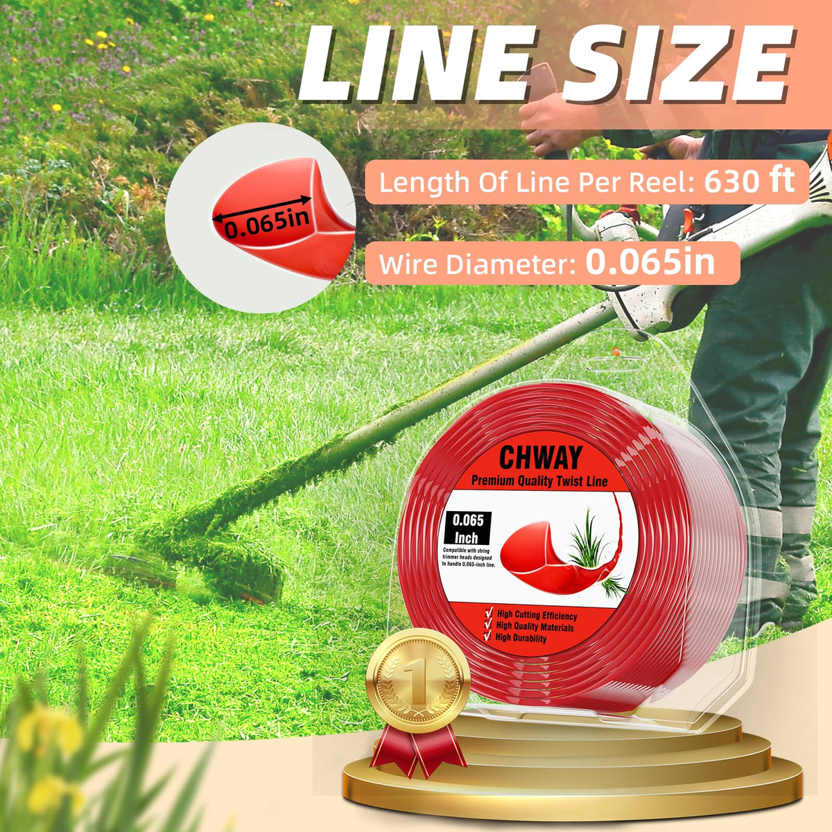 Chway 065 compatible with most trimmers for easy replacement