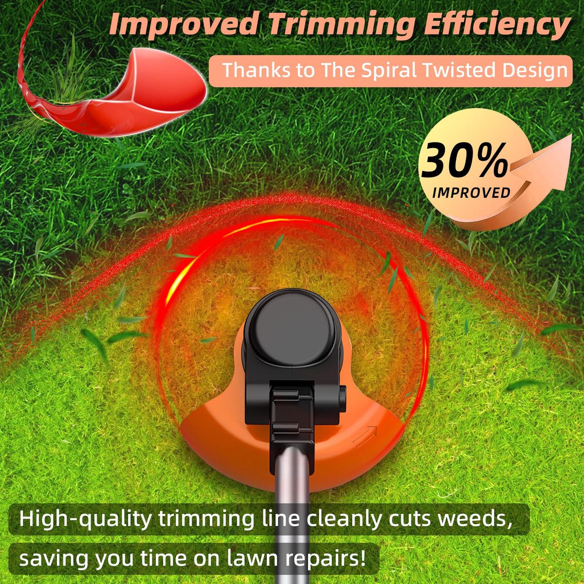 Chway 065 red visibility line aids precise edging